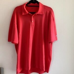 Nike Golf Fit-Dry Polo Shirt Salmon L